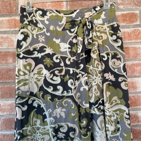 Free People Young Thing Maxi Mini Combo Wrap Skirt Women’s 6 Paisley Boho - Picture 4 of 10